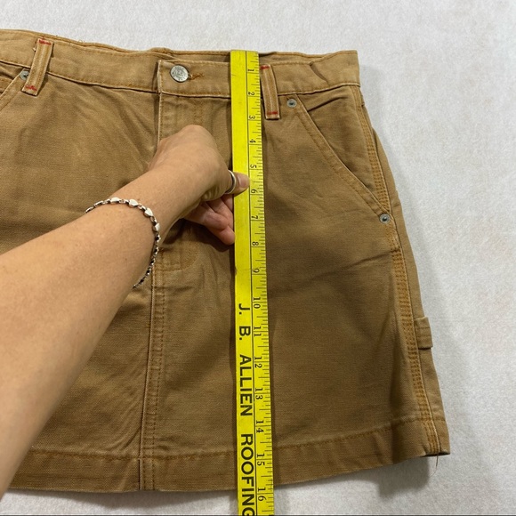RL Ralph Lauren Skirt Polo Jeans co. RL Brown mini skirt size 6 with poc… - Picture 8 of 13